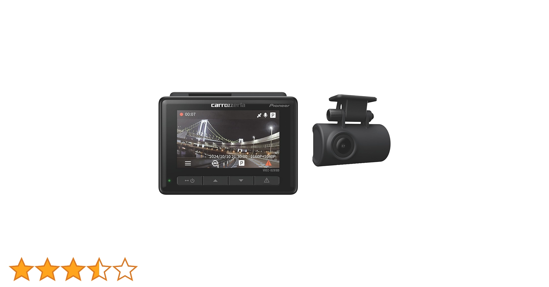 Amazon | Pioneer ドライブレコーダー VREC-DZ810D 前後2カメラ